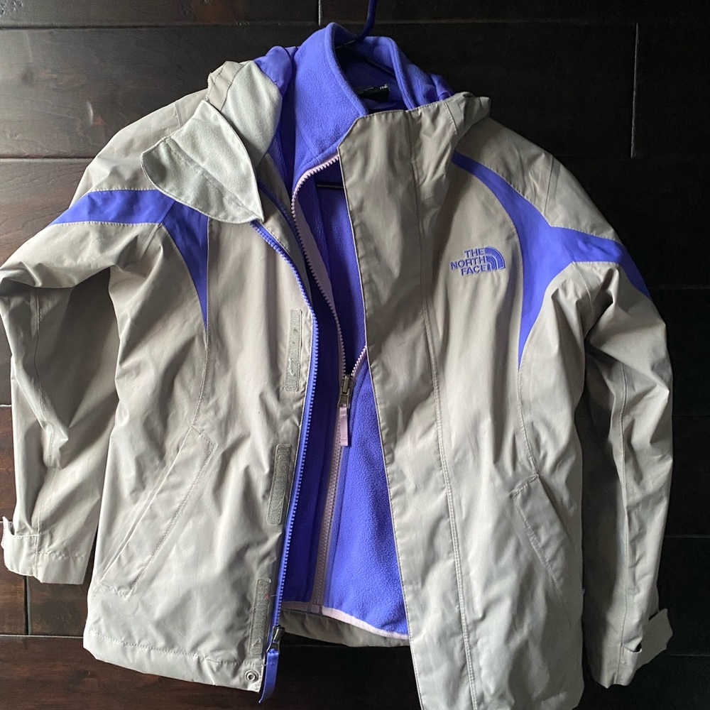 Kids north face jacket 2 in 1